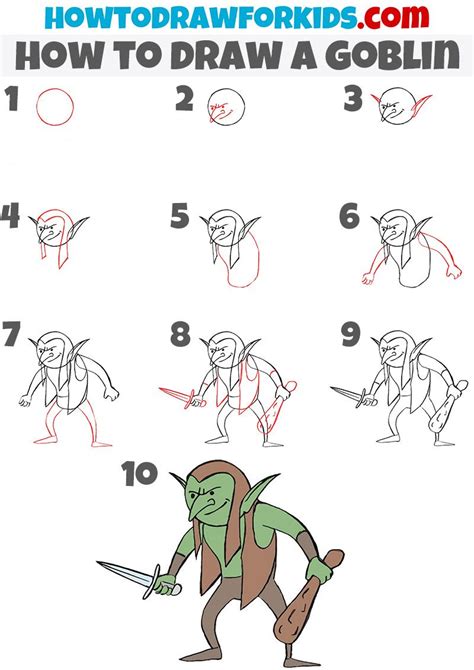 how to draw a goblin | Easy drawings, Drawing tutorial easy, Drawing tutorial