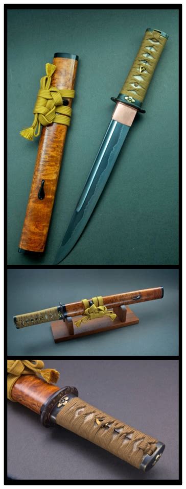Hira Zukuri with Bohi tanto. Japanese Blades, Japanese Sword, Swords And Daggers, Knives And ...