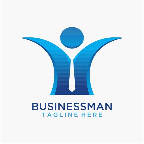 Businessman logo design 10066104 Vector Art at Vecteezy