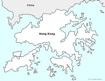 Outline China And Hong Kong Map