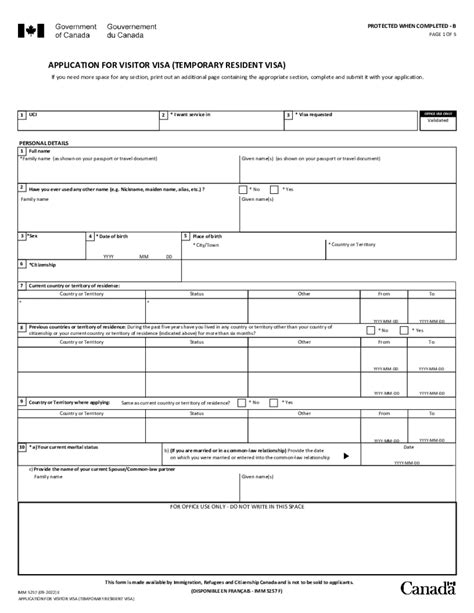 Canadian visa application form online - Fill online, Printable, Fillable Blank