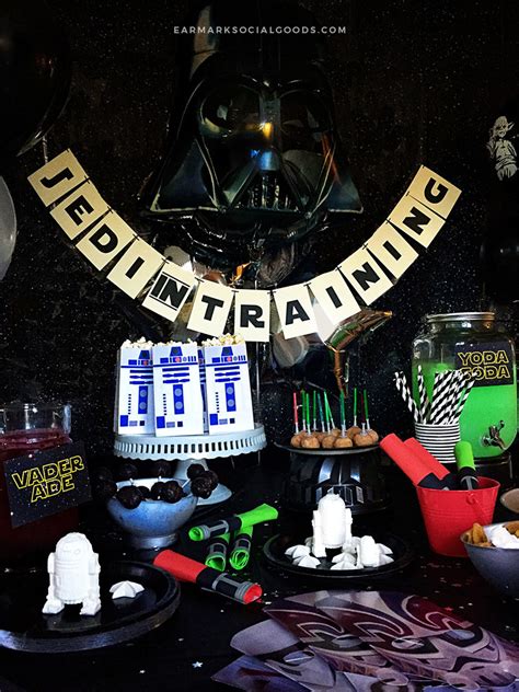 Custom Jedi-Inspired Paper Star Wars Party Banner