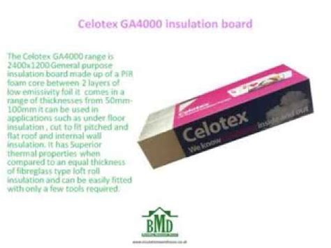 Celotex GA4000 Insulation Board - YouTube