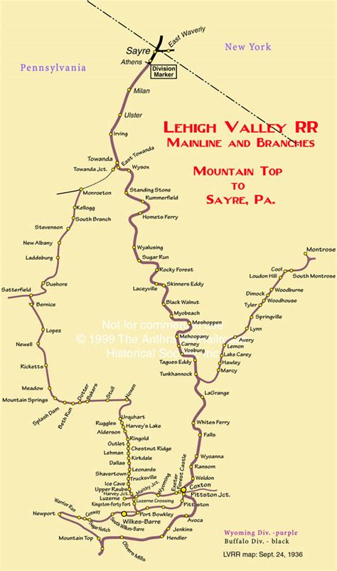 LVRR Maps and Track Charts | Lehigh Valley Railroad Modeler