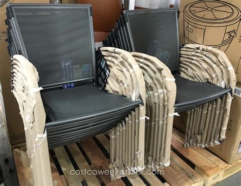 Sunvilla Micro Mesh Commercial Bistro Chair | Costco Weekender