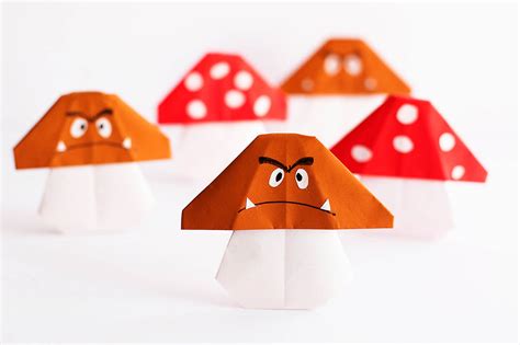 Easy Mario Mushroom Origami — All for the Boys