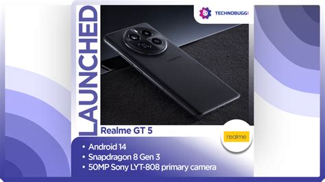 Realme GT 5 Pro Unveiled With 50MP Sony LYT-808 Main Camera