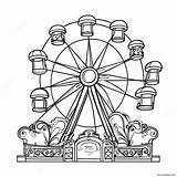 Colorful County Fair Rides Coloring Page 45684 36126 sketch template