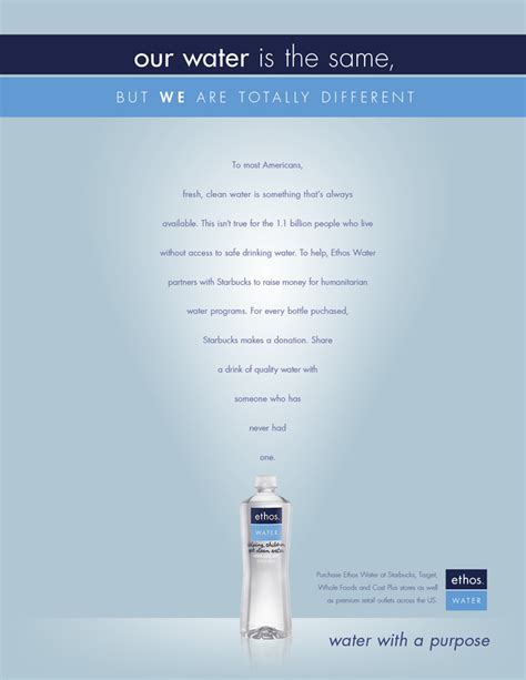 Print Ad - Ethos Water by Dave Biles at Coroflot.com