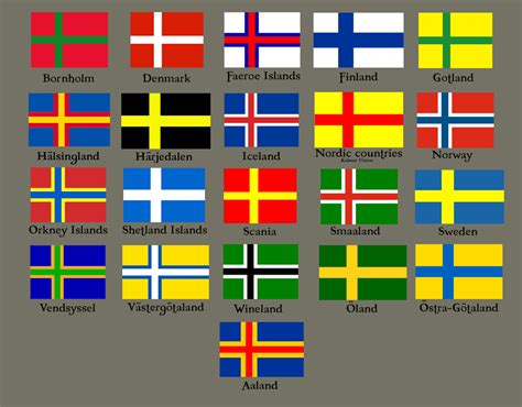 Flags with the Nordic Cross (not all of these areas are Nordic) : r/flags