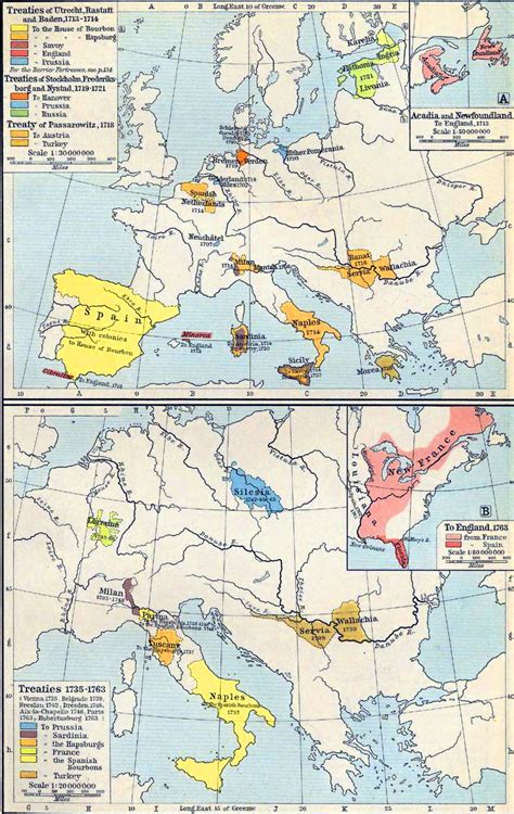 Map of the Treaties 1713-1763