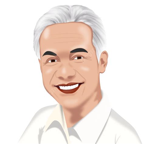 Ganjar Pranowo Illustration, President Of Indonesia, Governor Of Central Java, Reward Pranowo ...