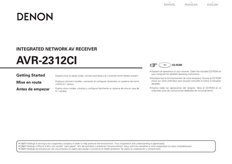 Denon Avr 2312Ci Manual