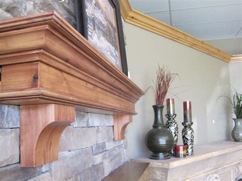 Fireplace Mantel Floating Shelf Custom Sized & Stained / Fireplace ...