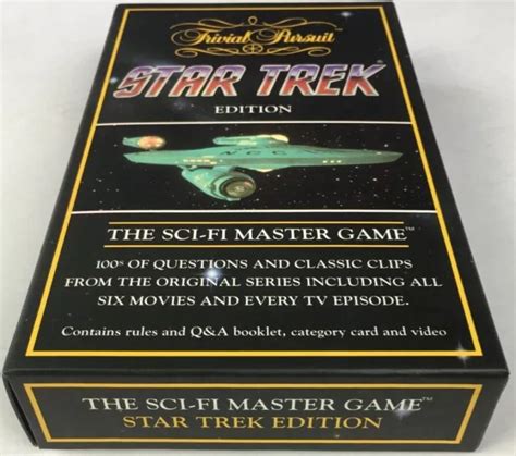 TRIVIAL PURSUIT STAR Trek Edition Sci-Fi Master Game VHS PAL 1995 Video Tape New EUR 12,84 ...