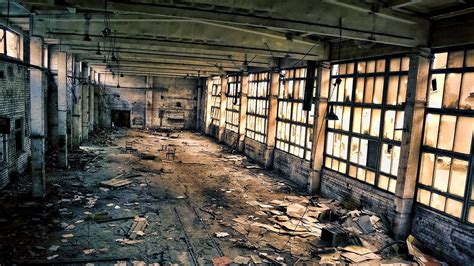 Abandoned warehouse, Industrial background, Background for photography