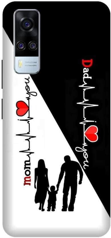 PHONE WALEY.COM Back Cover for VIVO Y51 \ V2030 \ love mom ded, Mom and Dad Printed Back Cover ...