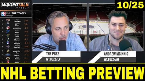 NHL Picks, Predictions and Odds | NHL Betting Preview | 🏒 Puck Time for October 25