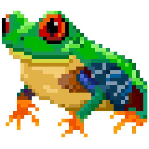 Pixel Art Frog on Behance