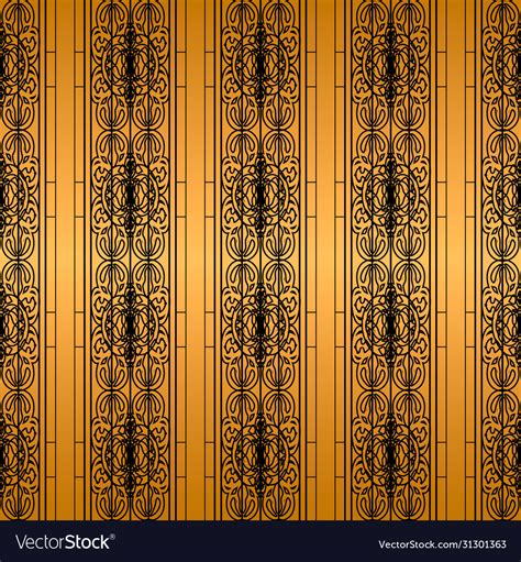 Elegant luxury victorian black and gold wallpaper Vector Image