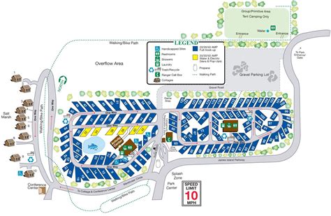 James Island Campground Map - Cities And Towns Map