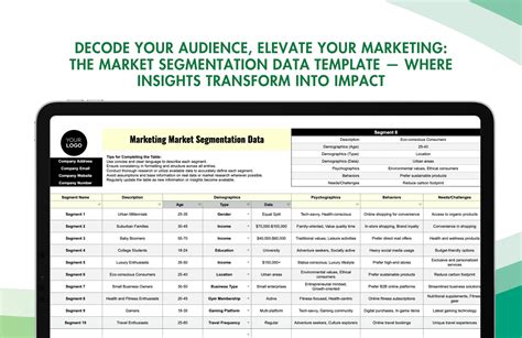 Marketing Market Segmentation Data Template in Excel, Google Sheets - Download | Template.net