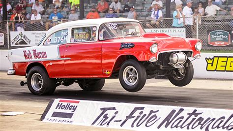 1955-1957 Chevy Gassers and Drag Race Action From the Tri-Five Nationals