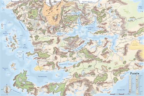 I made and updated Faerun map for my tables campaign : r/dndnext