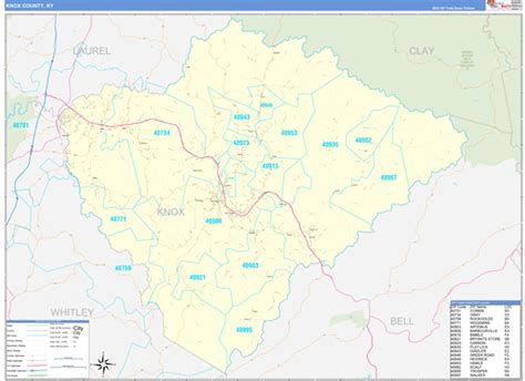 Maps of Knox County Kentucky - marketmaps.com