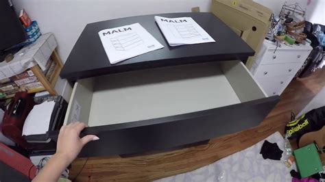 Assembly of MALM 4-drawer chest - black - IKEA - YouTube