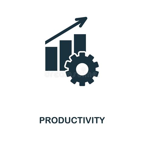 Productivity Icon. Monochrome Style Icon Design From Project Management Icon Collection. UI ...