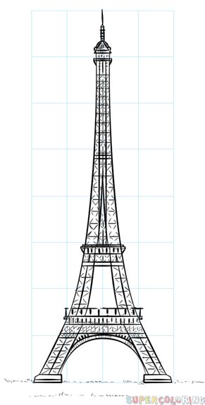 Comment dessiner la tour Eiffel | Tuto dessin etape par etape