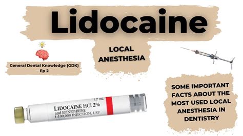 The Lidocaine local anesthetic - YouTube