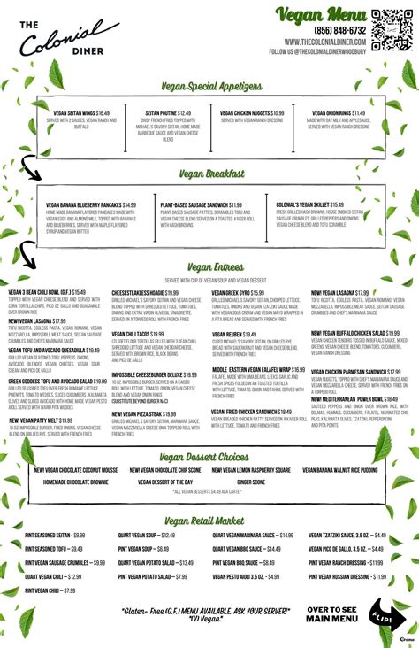 Menu | Colonial Diner