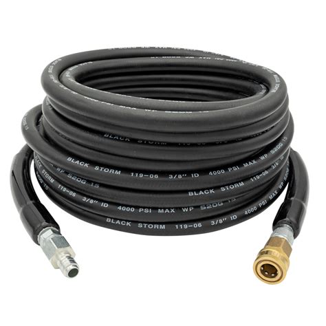 Green Line Black Storm Pressure washer hose - 50 ft | Pulsar Hydraulics