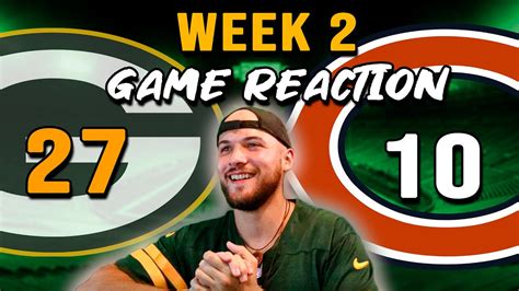 A Packers Fan Reaction to the Packers WIN vs the Bears - YouTube