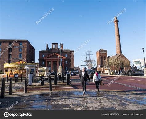 Albert Dock Complex Dock Buildings Warehouses Liverpool England Today Albert – Stock Editorial ...