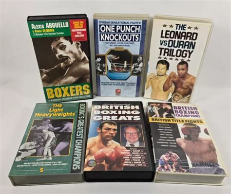 BOXING VHS BUNDLE Lot Boxers 40 Greatest Champions One Punch Knockouts £14.99 - PicClick UK