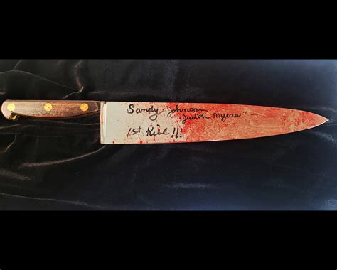 Michael Myers Knife Autographed