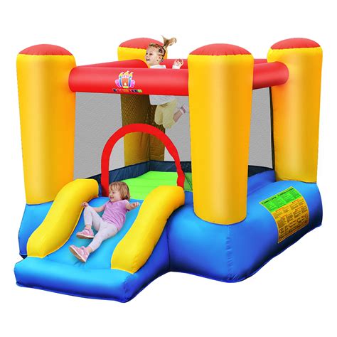 Costway Kids Inflatable Bouncer House with Slide - Walmart.com