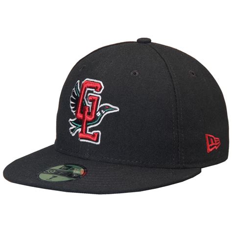 Men's Great Lakes Loons New Era Black Road Authentic Collection 59FIFTY ...