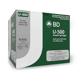 BD U-500 Insulin Syringes with Ultra-Fine Needle | Medline Industries, Inc.