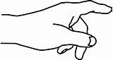 Finger Pointing Colouring Pages Hand Coloring Clipart Clipartbest  sketch template