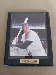 Mickey Mantle Autograph Picture Plaque | eBay