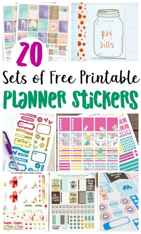 Get Organized with these Free Printable Planner Stickers