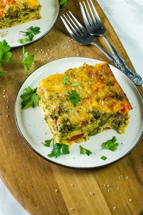 Low Carb Breakfast Casserole Recipe With Sausage And Broccoli • Holistic Yum