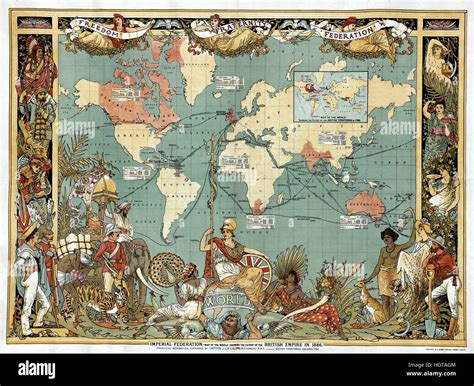 Map of British Empire Stock Photo - Alamy