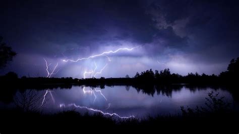 Rain and Thunder: Relaxing Sound Effect (1 Hour) | Lightning photography, Storm wallpaper ...