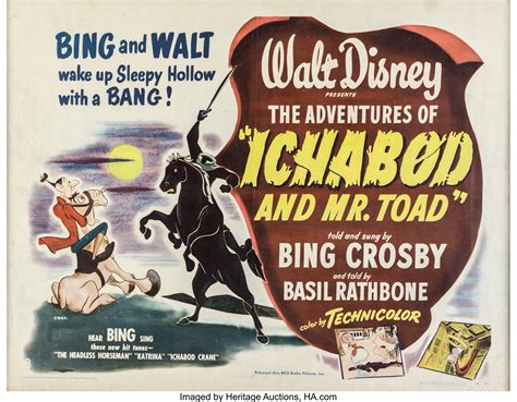 The Adventurers of Ichabod and Mr. Toad Theatrical Poster (Walt | Lot ...