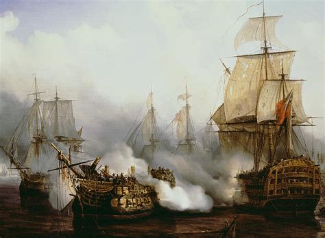 Battle Of Trafalgar by Louis Philippe Crepin